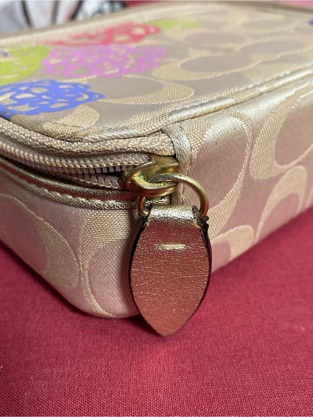 Vintage Coach Travel Jewelry Case Organizer w/ Floral & Y2K 